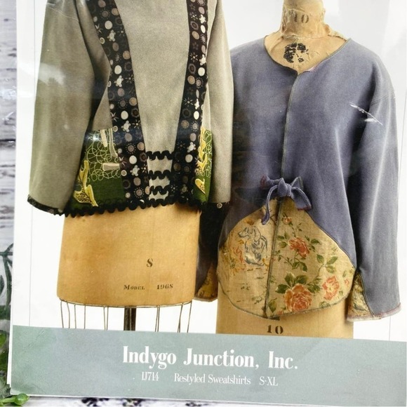 NEW VNT 90’s Anna Claire Original Indygo Junction Restyled Sweatshirt Pattern - Picture 2 of 5
